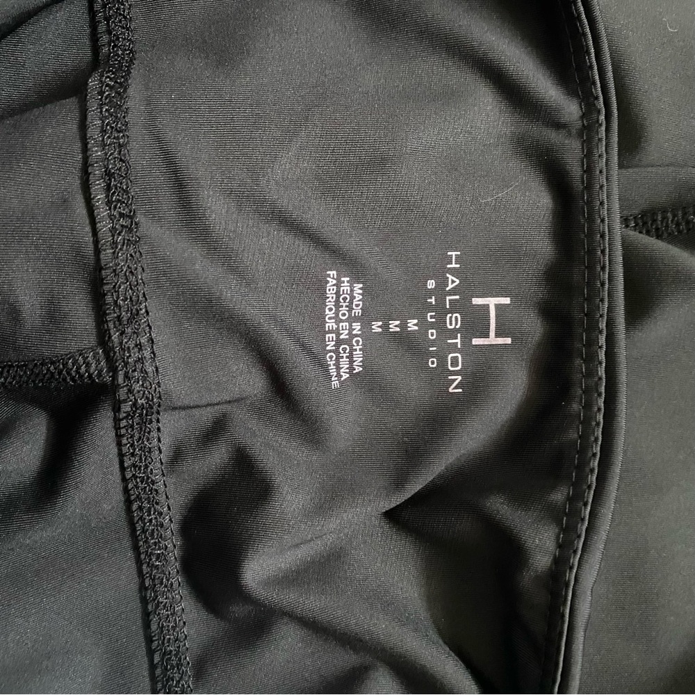 HALSTON STUDIO Black High Rise Leggings - Picture 4 of 14